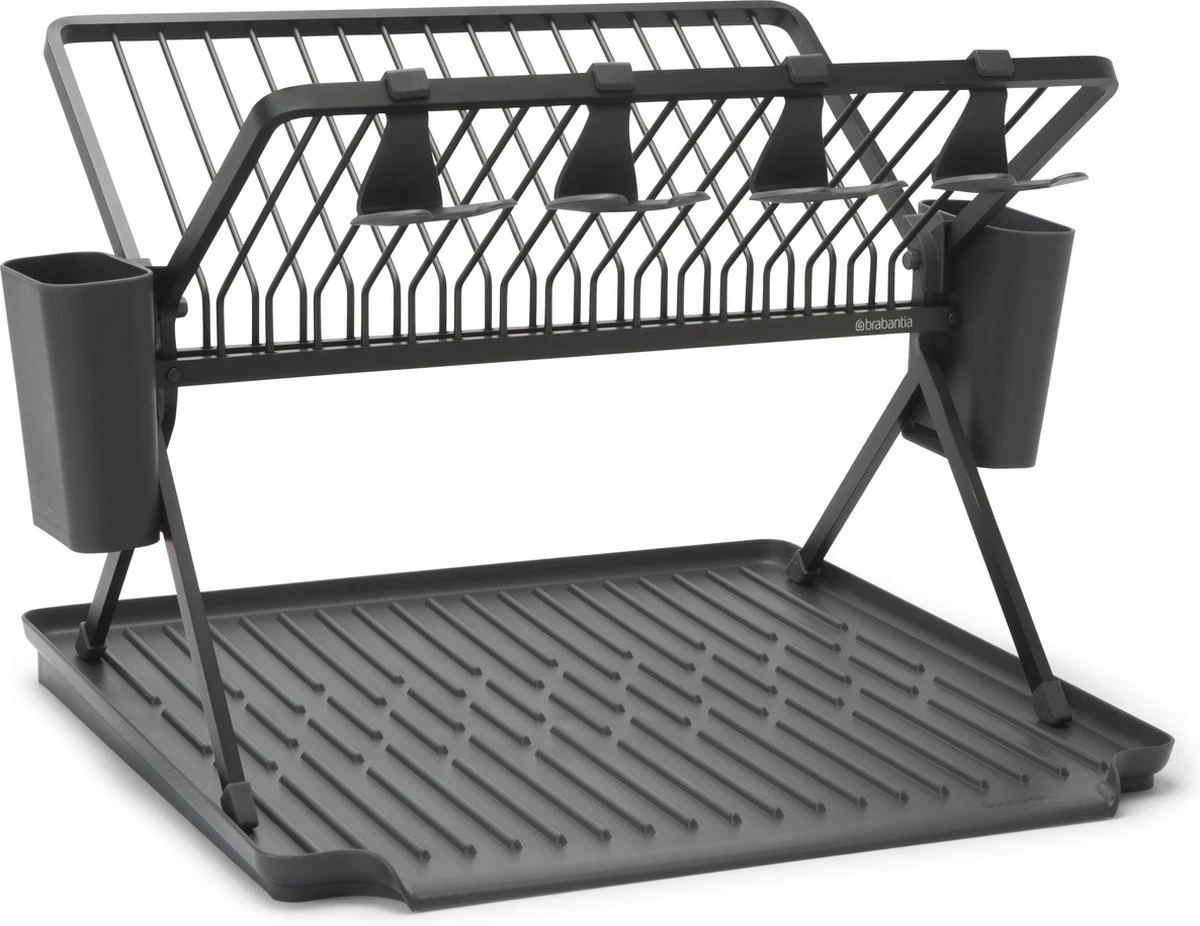 Brabantia SinkSide Afdruiprek - Inklapbaar - Dark Grey 1 Brabantia SinkSide Afdruiprek - Inklapbaar - Dark Grey