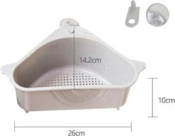 Merkloos Gootsteenorganiser Grijs - Sponshouder - Aanrecht Organiser - Vaatdoek Houder - Gootsteen Organiser - Gootsteen Bakje - Gootsteen Organiser- Gootsteenorganiser - Gootsteen Houder - Gootsteenzeef -HG Sales 1200x932