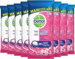 Dettol - Schoonmaakdoekjes - Power & Fresh - Kersenbloesem - 80 Stuks X8 10 Dettol - Schoonmaakdoekjes - Power & Fresh - Kersenbloesem - 80 Stuks X8 -HG Sales 1200x942 2