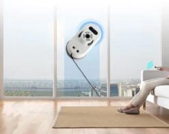 Merkloos Calodi® Robot Ramenwasser - Robot Ruitenreiniger - Ramenwasser Robot - Ramenwisser - Elektrische Glazenwasser - Incl. Afstandsbediening - Wit -HG Sales 1200x950