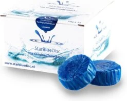 StarBlueDisc 12 Stuks Toiletblokjes Halfjaar Verpakking Blauw