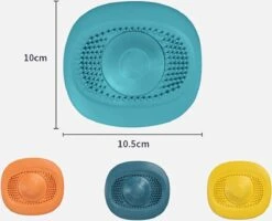 Merkloos Luxe Doucheputje Afvoer Plug Zeef Stopper Stop - Universele Haarfilter Haarvanger Gootsteenstop Afvoerstop Onderdeel Afvoerputje Stopper Putje Rooster Voor Wastafel Gootsteen Spoelbak Bad Douchebak Keuken Wasbak Badkuip Aanrecht - Siliconen - Blauw -HG Sales 1200x970 1