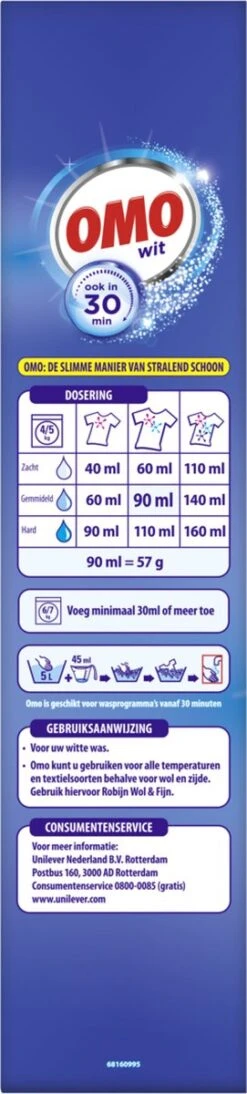 Omo Wit XXL Waspoeder 80 Wasbeurten -HG Sales 271x1200