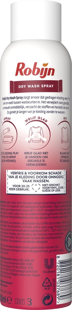 Robijn Pink Sensation Dry Wash Spray - 6 X 200 Ml - Voordeelverpakking 3 Robijn Pink Sensation Dry Wash Spray - 6 X 200 Ml - Voordeelverpakking - Afbeelding 3
