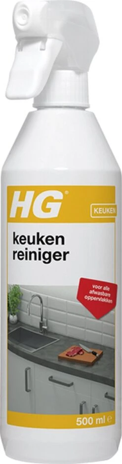 HG Keuken Reiniger - 500ml - Effectief En Hygiënisch - Voor Alle Afwasbare Oppervlakken -HG Sales 315x1200 1