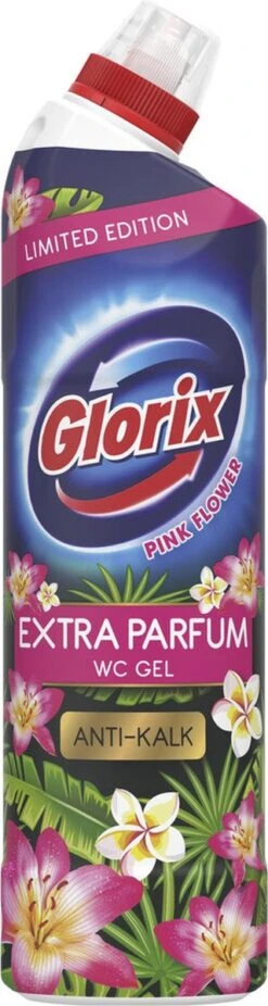 Glorix WC Powergel Toiletreiniger Pink Flower - 6 X 750 Ml - Voordeelverpakking -HG Sales 320x1200 1