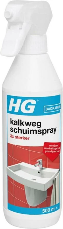 HG Kalkweg Schuimspray 3x Sterker - 500ml - Verwijdert Extreme Kalkresten - 100% Opgelost, 100% Resultaat -HG Sales 333x1200 6