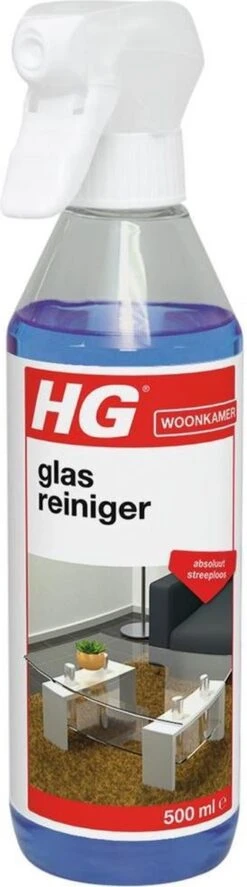 HG Glasreiniger - 500ml - 100% Streeploze Glans - Snel Droog -HG Sales 334x1200