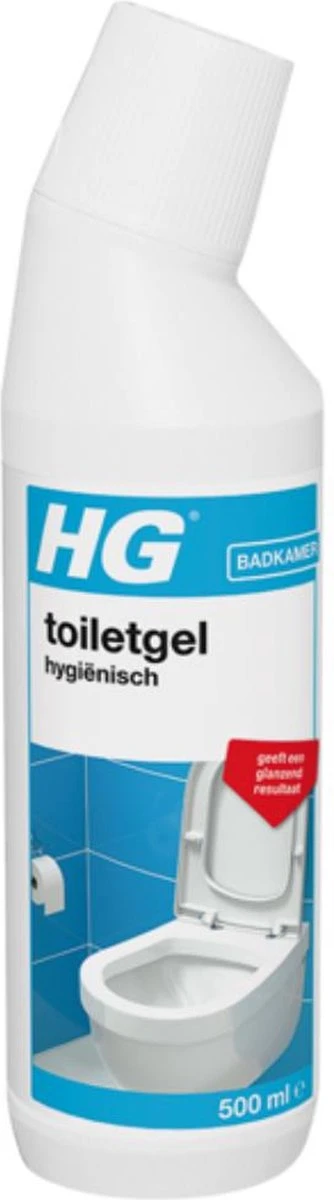 HG Toiletgel Hygiënisch - 500 Ml - Glanzend Resultaat - Krachtige Reiniger En Ontkalker 1 HG Toiletgel Hygiënisch - 500 Ml - Glanzend Resultaat - Krachtige Reiniger En Ontkalker