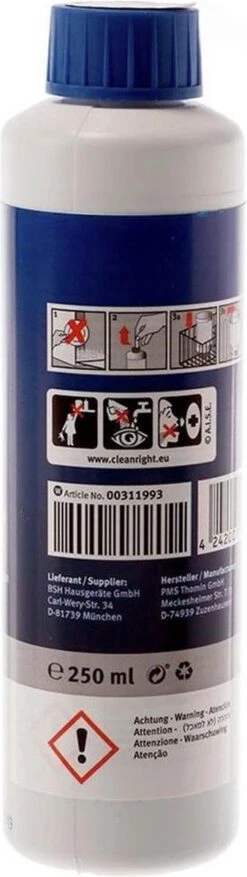 Bosch / Siemens Vaatwasser Reiniger - 250 Ml 6 Bosch / Siemens Vaatwasser Reiniger - 250 Ml -HG Sales 338x1200