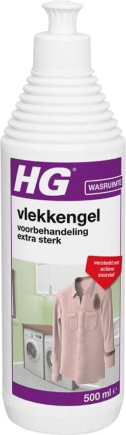 HG Vlekken Voorbehandeling Gel Extra Sterk - 500 Ml - Verwijdert De Allerergste Vlekken = Met Actieve Zuurstof -HG Sales 349x1200