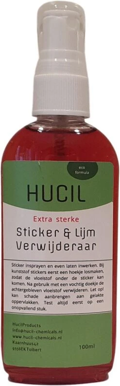 Stickerverwijderaar - Lijmverwijderaar - Stickeroplosser - Lijmresten Verwijderaar - Sticker Remover Verwijderaar