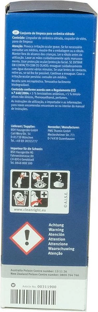 Bosch / Siemens Kookplaat Onderhoudsset - Onderhoudsset Voor Keramische Oppervlakken 7 Bosch / Siemens Kookplaat Onderhoudsset - Onderhoudsset Voor Keramische Oppervlakken - Afbeelding 7