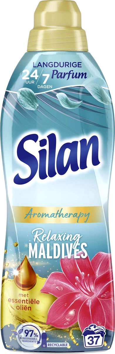 Silan Aroma Therapy Relaxing Maldives Wasverzachter - 6 X 37 Wasbeurten - Voordeelverpakking 3 Silan Aroma Therapy Relaxing Maldives Wasverzachter - 6 X 37 Wasbeurten - Voordeelverpakking - Afbeelding 3
