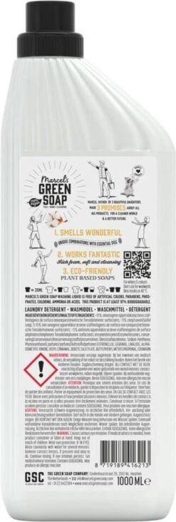 Marcel's Green Soap Wasmiddel Vanille & Katoen - 6 X 1 Liter -HG Sales 405x1200 2