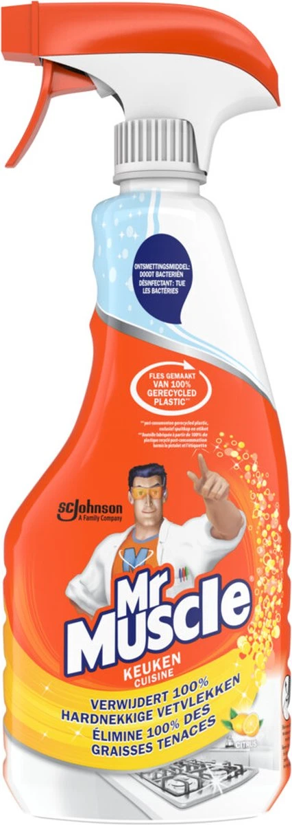 3 X Mr Muscle Keuken Reiniger Spray - Keukenreiniger - 3 X 500ml 2 3 X Mr Muscle Keuken Reiniger Spray - Keukenreiniger - 3 X 500ml - Afbeelding 2