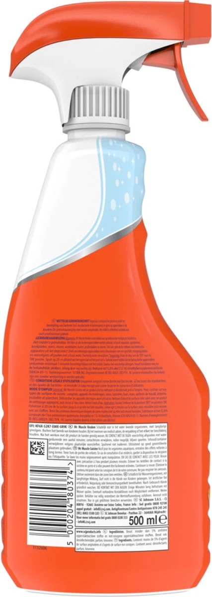 3 X Mr Muscle Keuken Reiniger Spray - Keukenreiniger - 3 X 500ml 4 3 X Mr Muscle Keuken Reiniger Spray - Keukenreiniger - 3 X 500ml - Afbeelding 4