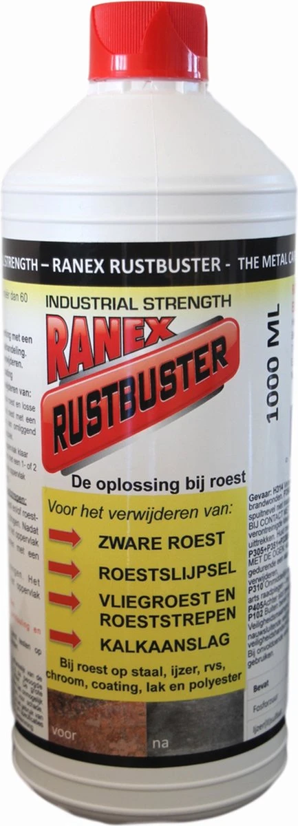 Ranex Rustbuster - Roestverwijderaar 1 Liter 10 Ranex Rustbuster - Roestverwijderaar 1 Liter - Afbeelding 10