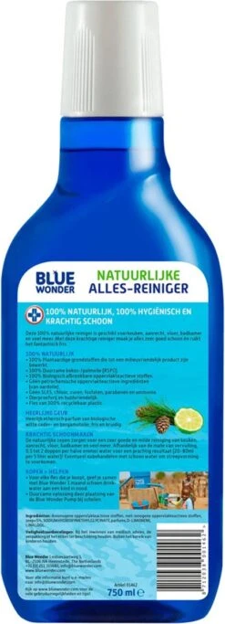 Alternative view of Blue Wonder 100% Natuurlijke Allesreiniger Witte Ceder Grootverpakking - 6x 750 Ml Fles Met Dop (4,5 Liter)