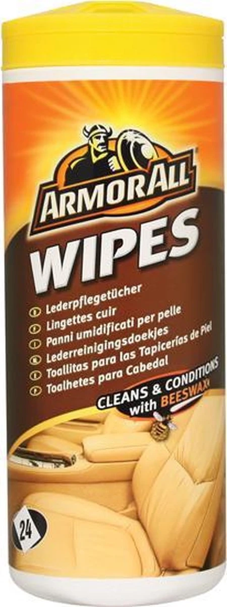 ARMOR ALL - Leder Reinigingsdoekjes - 24 Stuks 2 ARMOR ALL - Leder Reinigingsdoekjes - 24 Stuks - Afbeelding 2