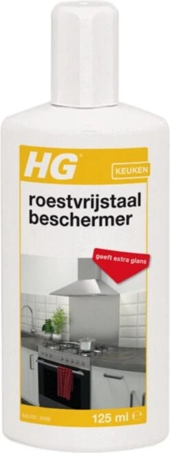 HG Roestvrijstaal Beschermer - 125ml - Snel En Eenvoudig - Laat RVS Weer Glanzen -HG Sales 450x1200