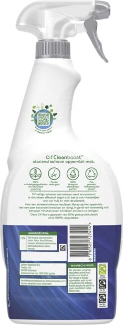Cif CleanBoost Power & Shine Badkamer Spray - 6 X 750 Ml - Voordeelverpakking 19 Cif CleanBoost Power & Shine Badkamer Spray - 6 X 750 Ml - Voordeelverpakking -HG Sales 454x1200 2