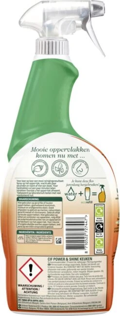 Cif CleanBoost Power & Shine Keuken Spray - 6 X 750 Ml - Voordeelverpakking -HG Sales 458x1200 1