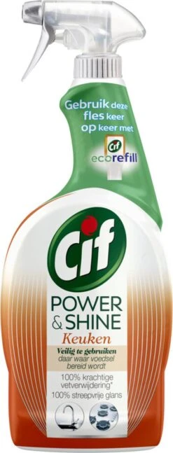 Cif CleanBoost Power & Shine Keuken Spray - 6 X 750 Ml - Voordeelverpakking -HG Sales 458x1200 2