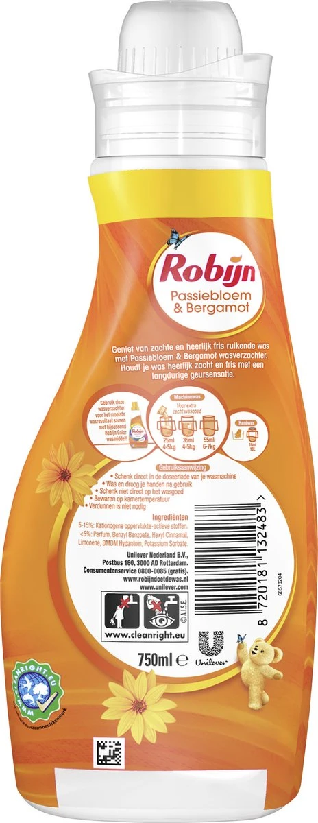 Robijn Perfect Match Stralend Wit, Black Velvet En Color Wasmiddel - En Wasverzachter Pakket - 6 Stuks - Voordeelverpakking 8 Robijn Perfect Match Stralend Wit, Black Velvet En Color Wasmiddel - En Wasverzachter Pakket - 6 Stuks - Voordeelverpakking - Afbeelding 8