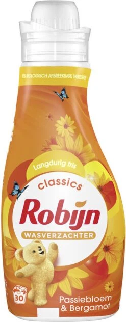 Robijn Classics Passiebloem & Bergamot Wasverzachter - 8 X 30 Wasbeurten - Voordeelverpakking -HG Sales 469x1200 1