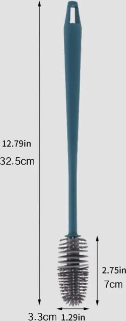 Afwasborstel Voor Lange Glazen Siliconen/ Flessenborstel / Siliconen Borstel Beker Glazen Vaas/ Baby Flessenborstel / Duurzame Afwasborstel / Afwasborstel Voor Lange Glazen / Reinigingsborstel / Siliconen Afwasborstel/ Fles Borstel -HG Sales 471x1200 4