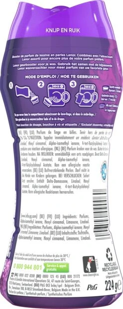 Lenor Amethist En Bloemen - In-Wash Geurbooster - Voordeelverpakking 6 X 16 Wasbeurten -HG Sales 479x1200