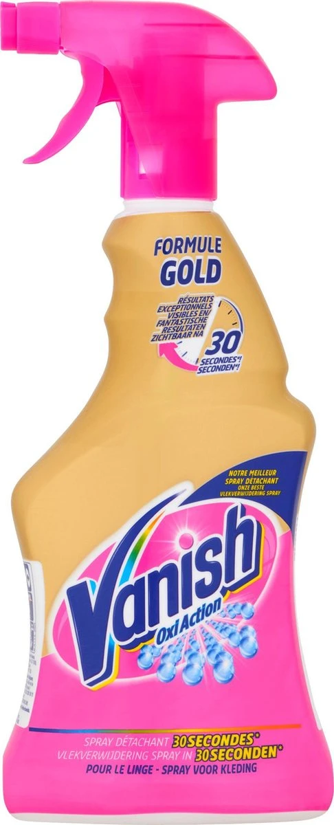Vanish Oxi Action Gold Vlekverwijderaar Spray - 500ml X2 5 Vanish Oxi Action Gold Vlekverwijderaar Spray - 500ml X2 - Afbeelding 5