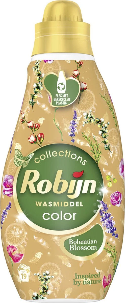 Robijn Klein & Krachtig Color Bohemian Blossom Vloeibaar Wasmiddel - 8 X 19 Wasbeurten - Voordeelverpakking 2 Robijn Klein & Krachtig Color Bohemian Blossom Vloeibaar Wasmiddel - 8 X 19 Wasbeurten - Voordeelverpakking - Afbeelding 2