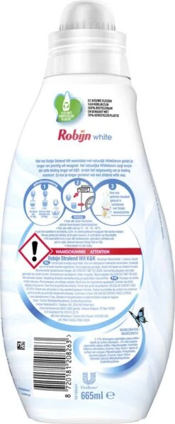 Robijn Klein & Krachtig Stralend Wit Vloeibaar Wasmiddel - 8 X 19 Wasbeurten - Voordeelverpakking -HG Sales 495x1200 9