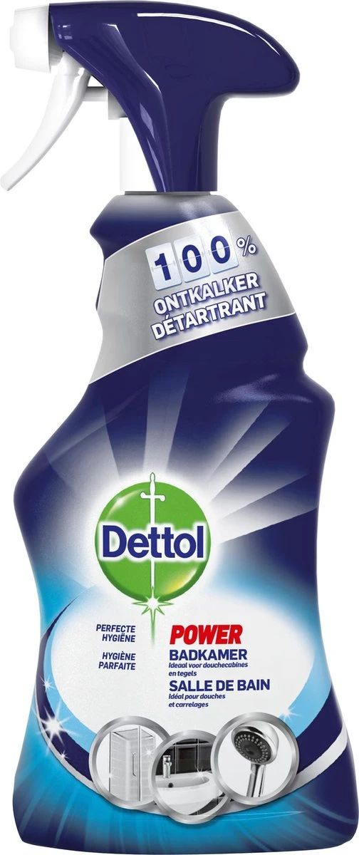 Dettol Allesreiniger Spray Power & Fresh - Badkamer - 500ml X2 4 Dettol Allesreiniger Spray Power & Fresh - Badkamer - 500ml X2 - Afbeelding 4