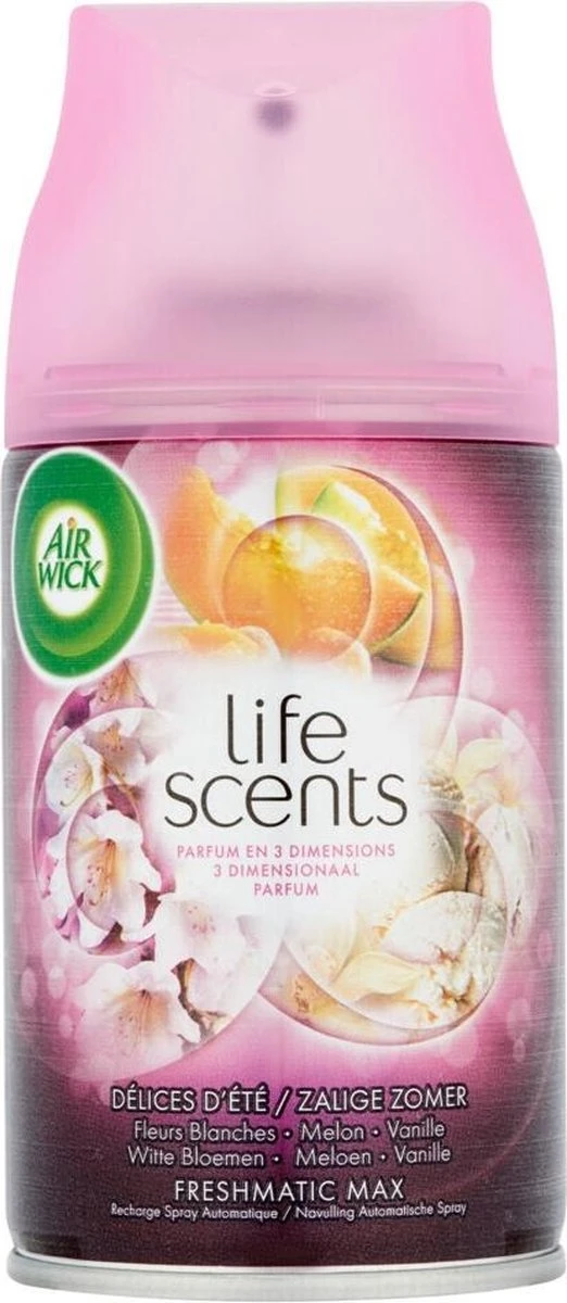 Air Wick Freshmatic Automatische Spray Luchtverfrisser - Life Scents Zalige Zomer - Navulling 250ml X6 2 Air Wick Freshmatic Automatische Spray Luchtverfrisser - Life Scents Zalige Zomer - Navulling 250ml X6 - Afbeelding 2