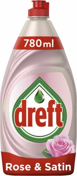 Dreft Clean & Care Rose & Satin Afwasmiddel - 8x780ml - Voordeelverpakking -HG Sales 528x1200 1