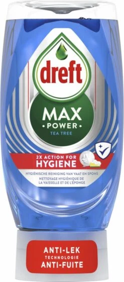 8x Dreft Max Power Afwasmiddel Extra Hygiëne 370 Ml -HG Sales 528x1200 2