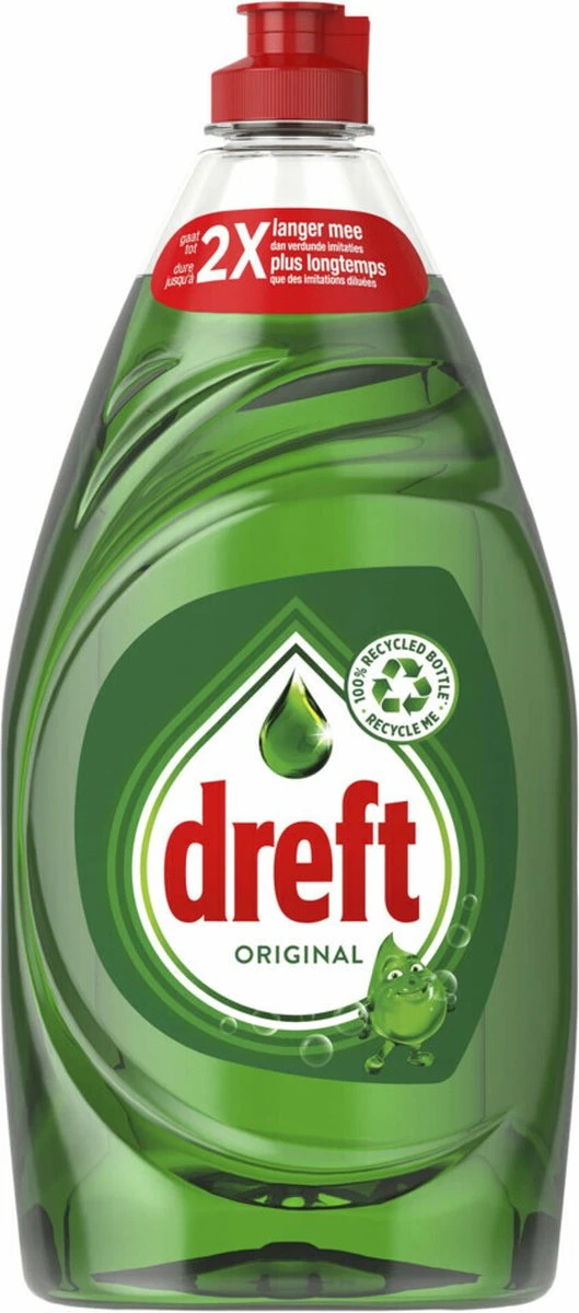 Dreft Platinum Quickwash Original - Vloeibaar Afwasmiddel - Tot 3x Sneller Schoonmaken Van Het Vet - Voordeelverpakking 8 X 780ml 3 Dreft Platinum Quickwash Original - Vloeibaar Afwasmiddel - Tot 3x Sneller Schoonmaken Van Het Vet - Voordeelverpakking 8 X 780ml - Afbeelding 3