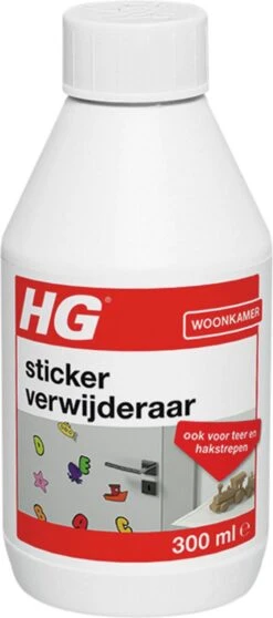 HG Stickerverwijderaar - 300ml - Eenvoudig In Gebruik - 100% Lijmrestenverwijdering -HG Sales 531x1200 1