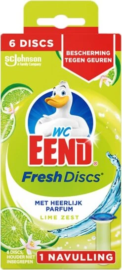 Alternative view of WC Eend Houder Fresh Discs Lime Zest + 3 X 6 Discs Navulling
