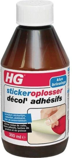 HG Stickerverwijderaar - 300ml - Eenvoudig In Gebruik - 100% Lijmrestenverwijdering -HG Sales 550x1200 1