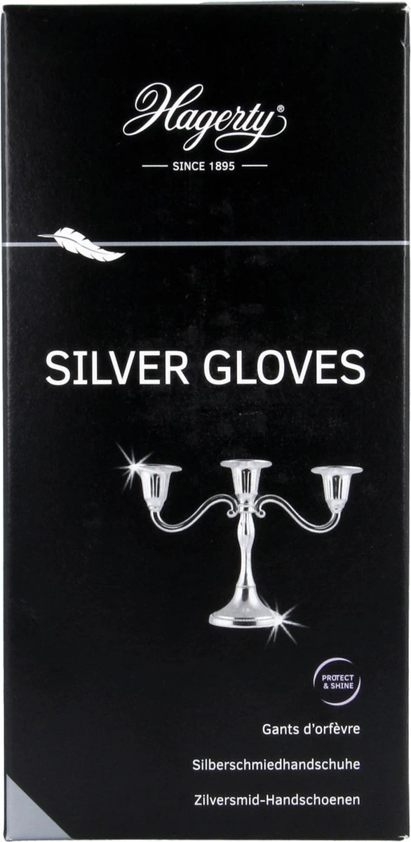 Hagerty Silver Gloves - Geïmpregneerde Handschoenen Voor Het Reinigen Van Zilver En Verzilverde Items 1 Hagerty Silver Gloves - Geïmpregneerde Handschoenen Voor Het Reinigen Van Zilver En Verzilverde Items