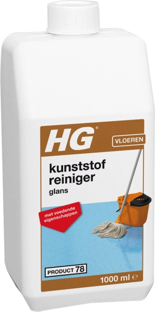 HG Kunststofreiniger Glans - Glansherstel - Geschikt Voor O.a. Pvc, Gietvloeren En Linoleum 5 HG Kunststofreiniger Glans - Glansherstel - Geschikt Voor O.a. Pvc, Gietvloeren En Linoleum - Afbeelding 5