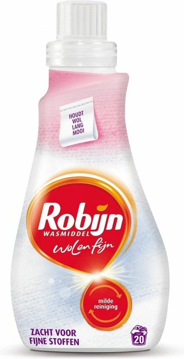 Robijn Wol & Fijn Vloeibaar Wasmiddel - 5 X 20 Wasbeurten - Voordeelverpakking 1 Robijn Wol & Fijn Vloeibaar Wasmiddel - 5 X 20 Wasbeurten - Voordeelverpakking