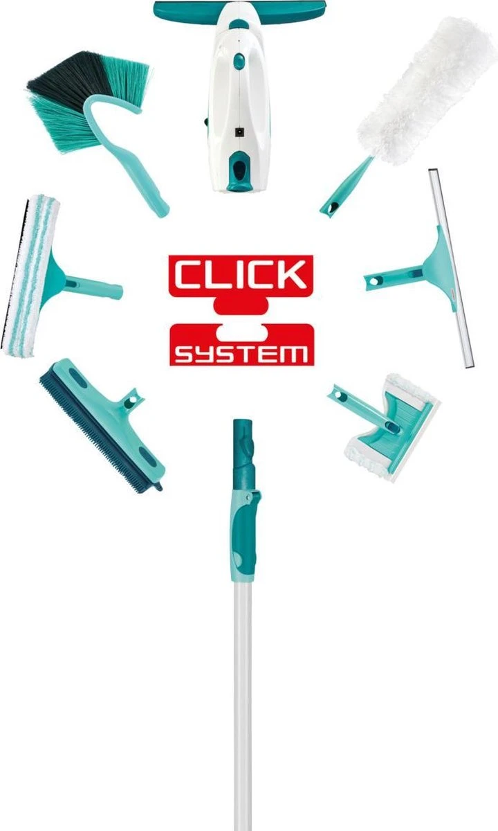 Leifheit Telescoopsteel Aluminium 145-400 Cm Click System 4 Leifheit Telescoopsteel Aluminium 145-400 Cm Click System - Afbeelding 4
