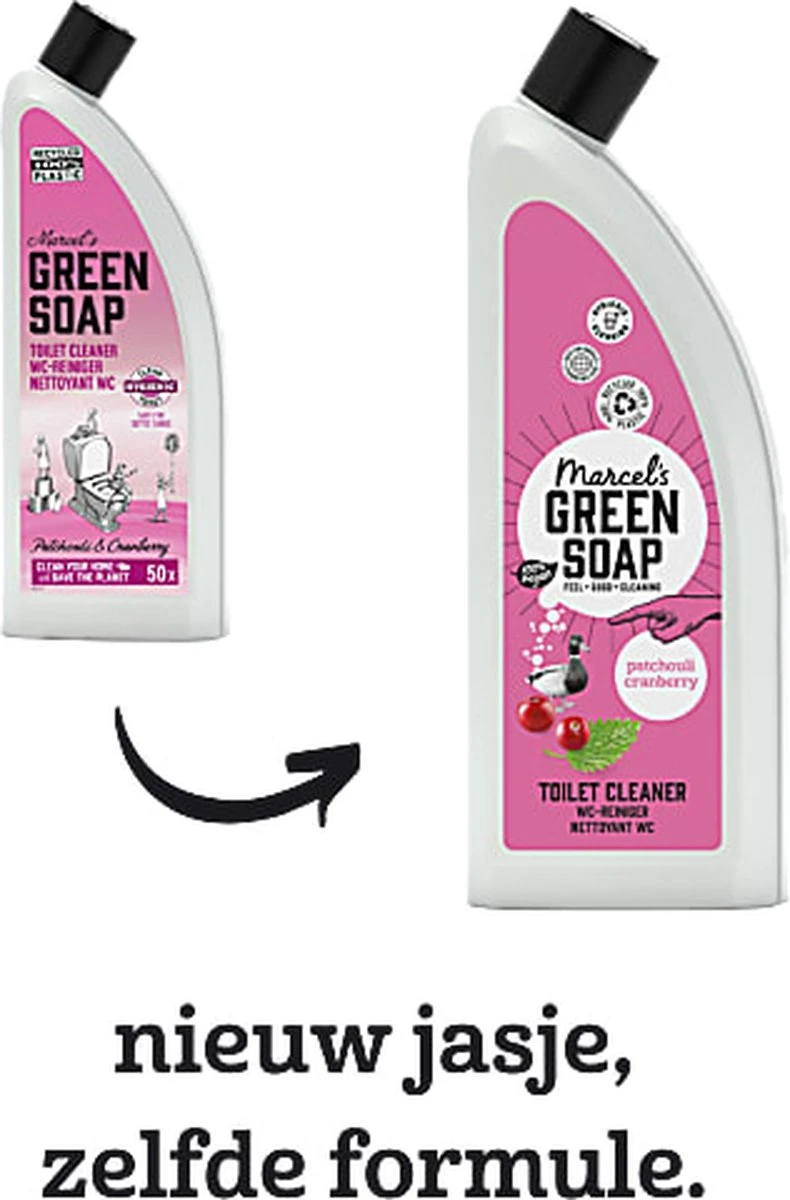 Marcel's Green Soap Toiletreiniger Patchouli & Cranberry - 750 Ml 2 Marcel's Green Soap Toiletreiniger Patchouli & Cranberry - 750 Ml - Afbeelding 2