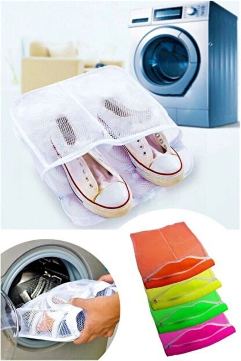 2x Schoenen Waszak - Schoenen Wasnet - Gekleurde Netten Om Schoenen In Te Wassen 1 2x Schoenen Waszak - Schoenen Wasnet - Gekleurde Netten Om Schoenen In Te Wassen