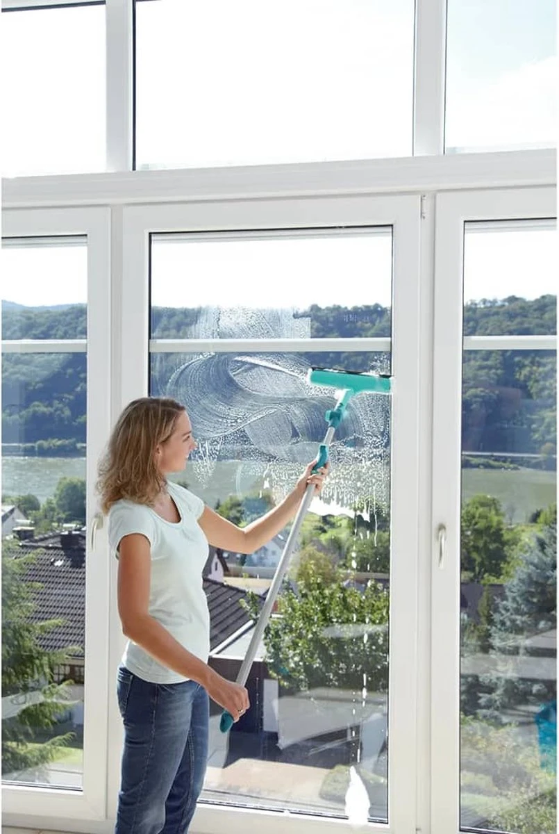 Leifheit Raamwisser 3in1 28 Cm Met Telescoopsteel En Draaiknop (110-190 Cm) Click System 4 Leifheit Raamwisser 3in1 28 Cm Met Telescoopsteel En Draaiknop (110-190 Cm) Click System - Afbeelding 4